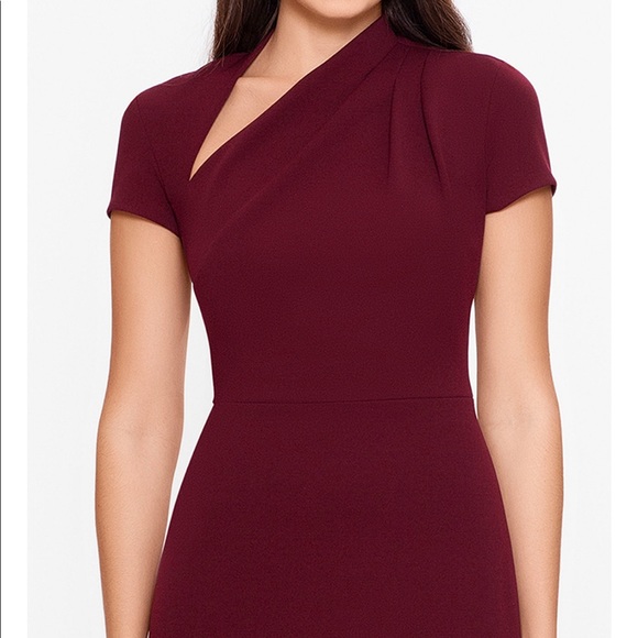 Betsy & Adam Asymmetrical Dress Green (Pine) - Picture 3 of 3